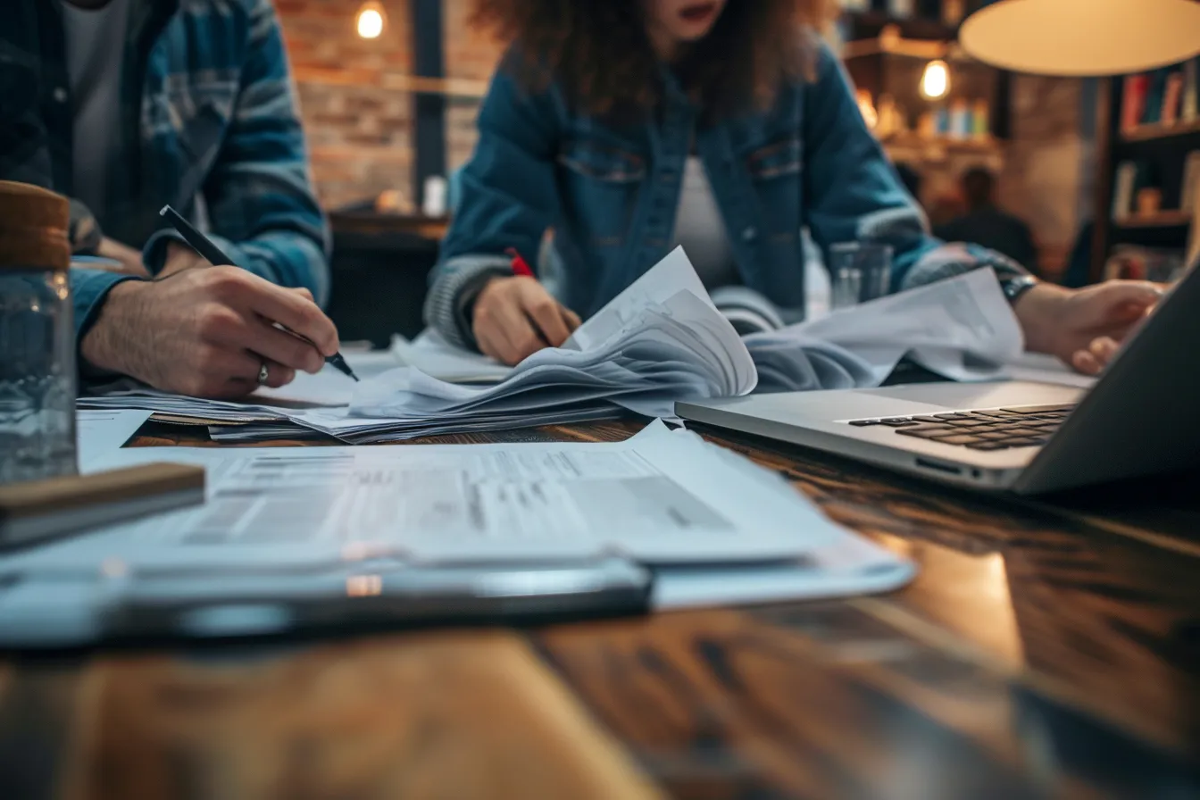 Personas Revisando Documentos